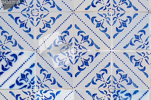 Image of Traditional Portuguese glazed tiles