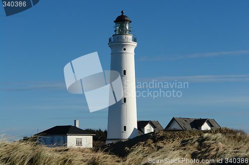 Image of Lighthouse, blue sky