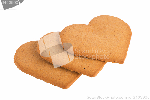 Image of Christmas decoration: heart shaped gingerbread 