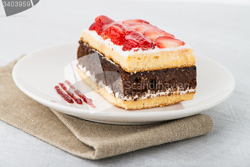 Image of Chocolate strawberry cake 