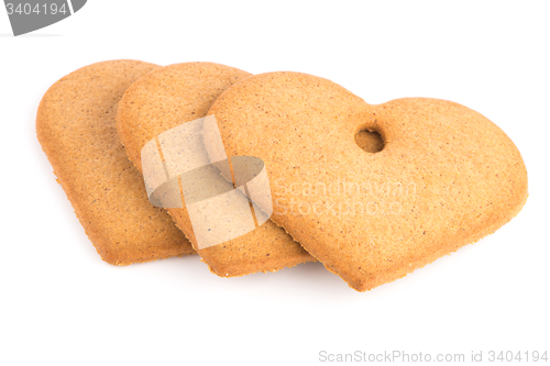 Image of Christmas decoration: heart shaped gingerbread 