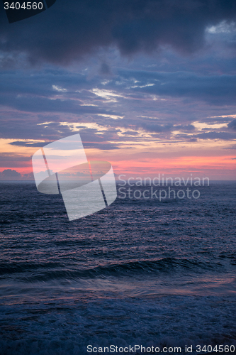 Image of Sunset cloudy sky