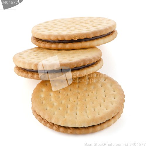 Image of Sandwich biscuits with chocolate filling