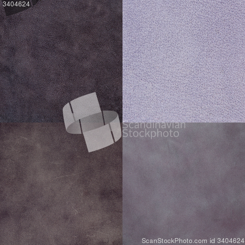 Image of Set of purple leather samples