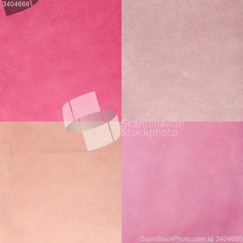 Image of Set of pink leather samples