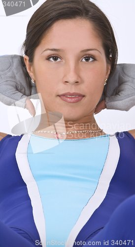 Image of Aerobics girl portrait