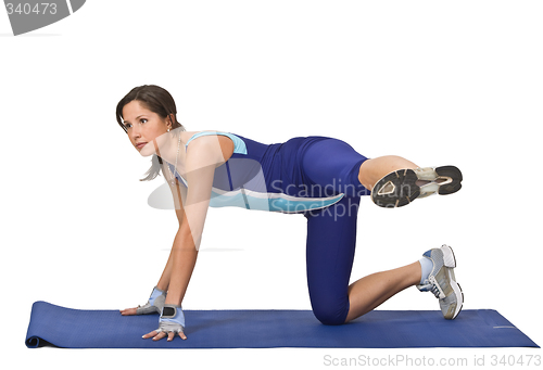 Image of Woman doing aerobics