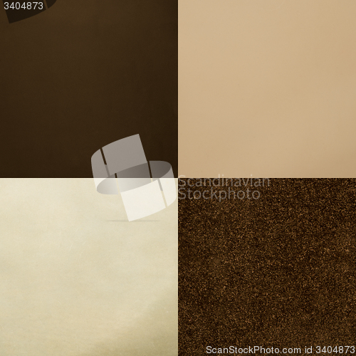 Image of Set of brown leather samples