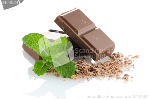 Image of Closeup detail of chocolate parts