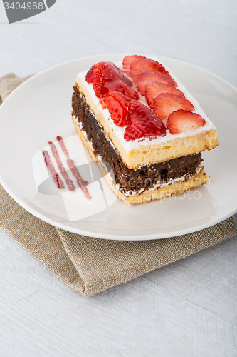 Image of Chocolate strawberry cake 