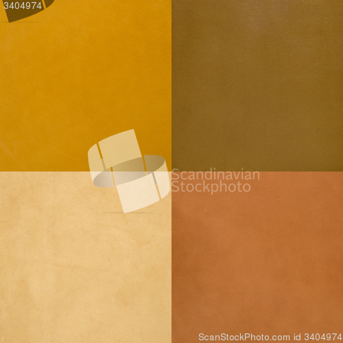 Image of Set of brown leather samples