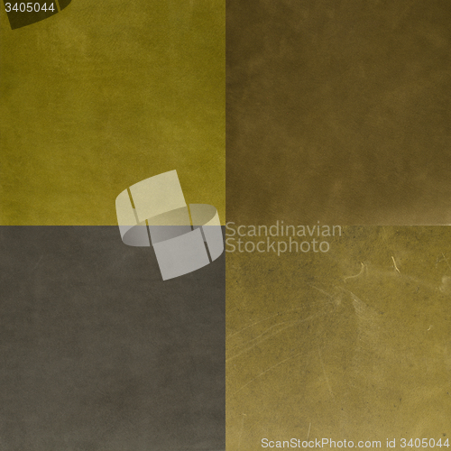 Image of Set of green leather samples