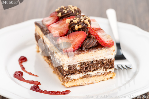 Image of Chocolate strawberry cake 