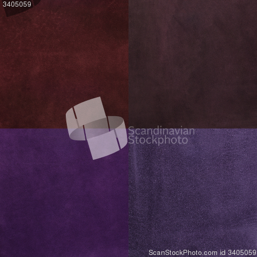 Image of Set of purple leather samples