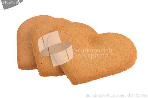 Image of Christmas decoration: heart shaped gingerbread 