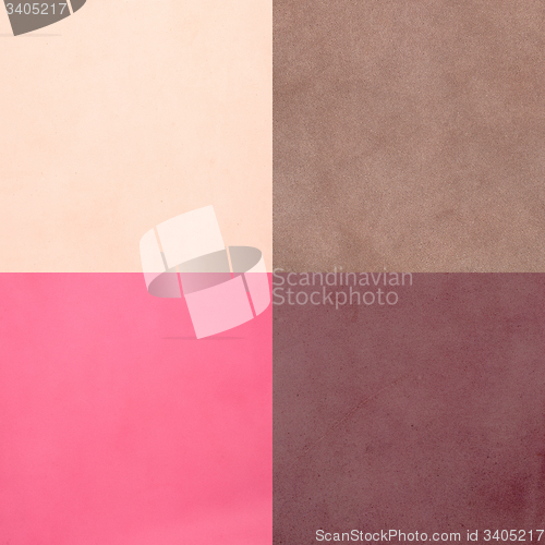 Image of Set of pink leather samples