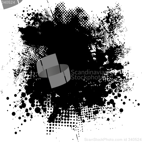 Image of ink splat round