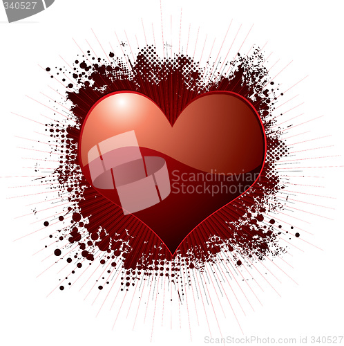 Image of love splat red