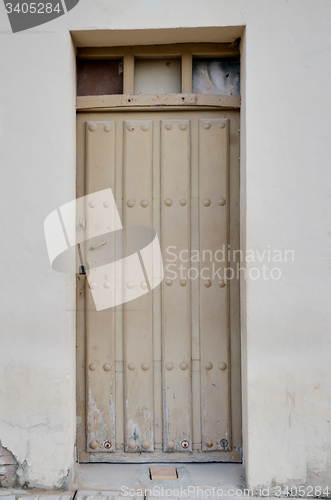 Image of Old wooden entrance door