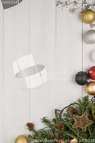 Image of Christmas decorations frame 