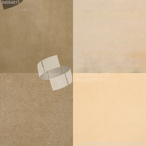 Image of Set of beige leather samples