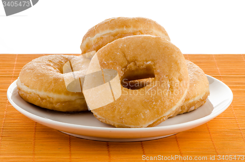 Image of Donuts on a plate 