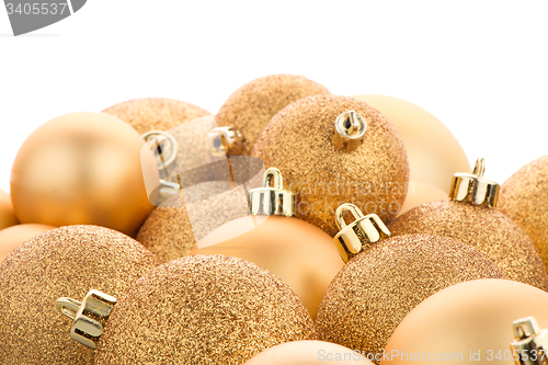 Image of Golden christmas balls