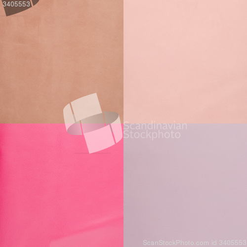 Image of Set of pink leather samples