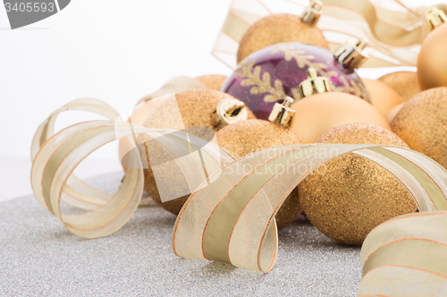 Image of Golden christmas balls