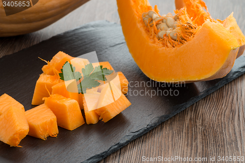 Image of Sliced pumpkin