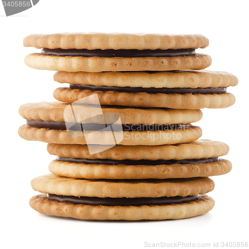 Image of Sandwich biscuits with chocolate filling