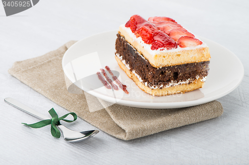 Image of Chocolate strawberry cake 