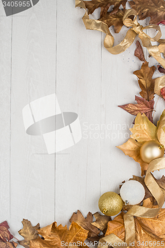 Image of Christmas decorations frame 