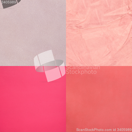 Image of Set of pink leather samples