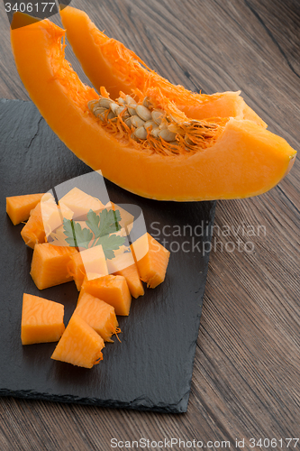 Image of Sliced pumpkin