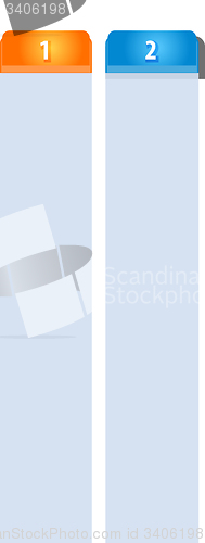 Image of Tab Items Two blank business diagram illustration