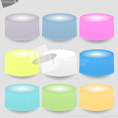 Image of Colorful Tableclothes