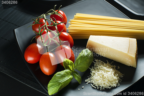Image of Pasta with ingredients