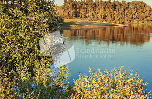 Image of Landscape with the image of the river and the surrounding nature