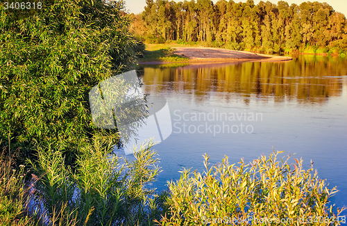 Image of Landscape with the image of the river and the surrounding nature