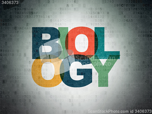Image of Science concept: Biology on Digital Paper background