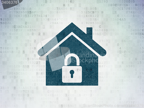 Image of Business concept: Home on Digital Paper background