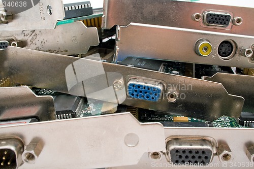 Image of heap of old videoadapters