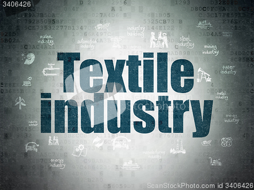 Image of Manufacuring concept: Textile Industry on Digital Paper background