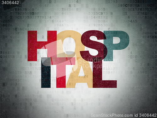 Image of Healthcare concept: Hospital on Digital Paper background