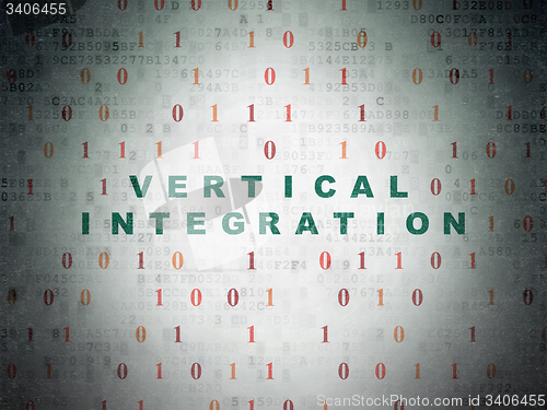 Image of Business concept: Vertical Integration on Digital Paper background