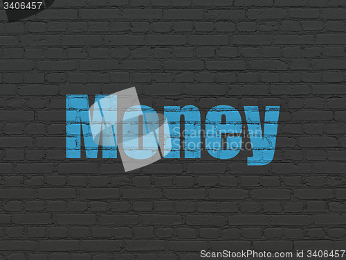 Image of Finance concept: Money on wall background