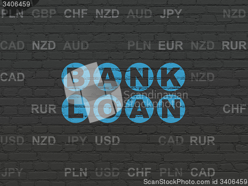 Image of Banking concept: Bank Loan on wall background