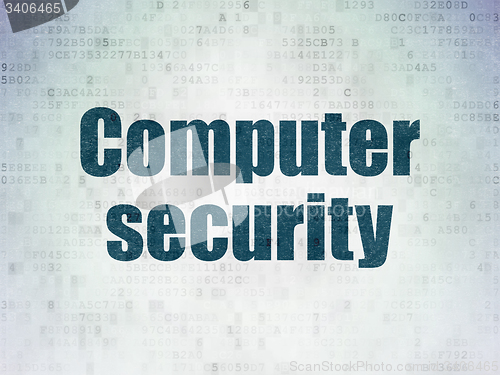 Image of Privacy concept: Computer Security on Digital Paper background