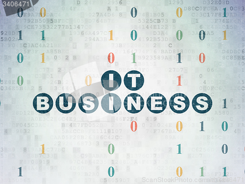 Image of Business concept: IT Business on Digital Paper background